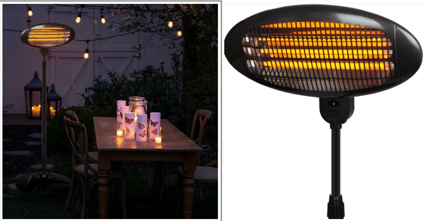 Waterproof table heater IP55