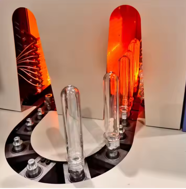 Improving PC bottle clarity with IR heat